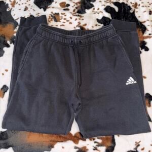Black adidas sweatpants with drawstring